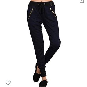 Like new Women's navy and black Jogger Sweat Pants